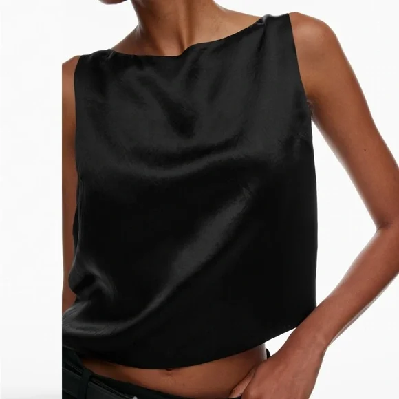 M NWT Babaton Cunning Satin Top - Picture 2 of 5